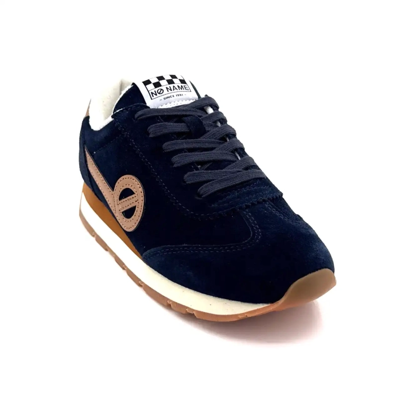 No Name City Run Jogger Navy Suede Ivoire Chaussures