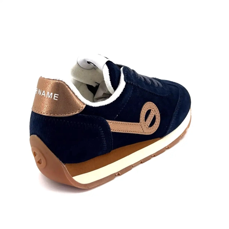 No Name City Run Jogger Navy Suède Ivoire Chaussures