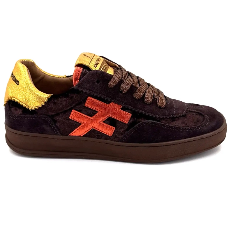 Another Trend A0328103 Mocka Textil Brun Ivoire Chaussures