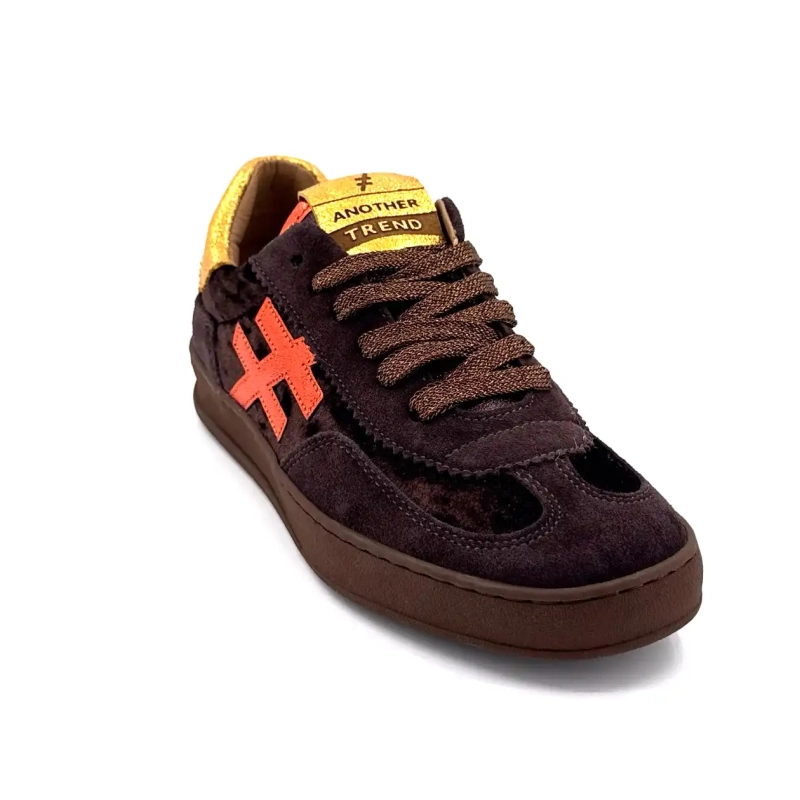 Another Trend A0328103 Σουέτ Ύφασμα Καφέ Ivoire Chaussures