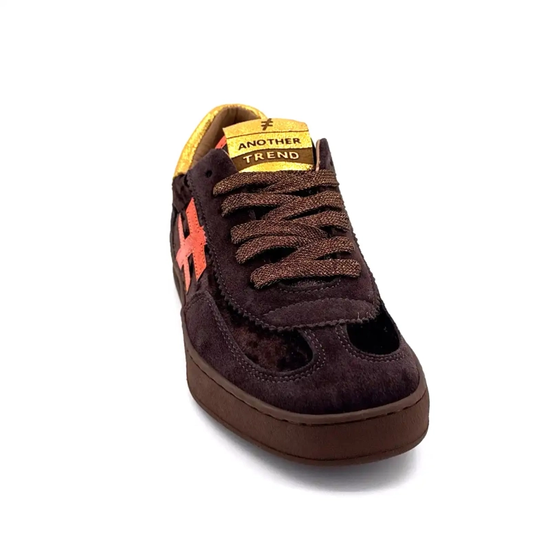 Another Trend A0328103 Zamsz Tekstylny Brązowy Ivoire Chaussures