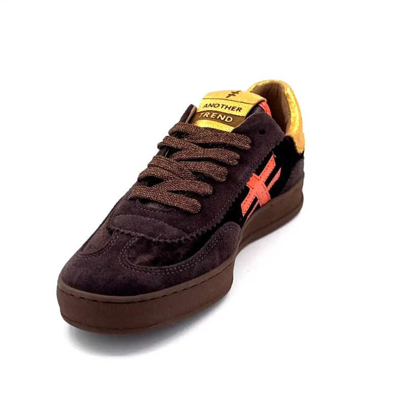 Another Trend A0328103 Suede Textil Maro Ivoire Chaussures