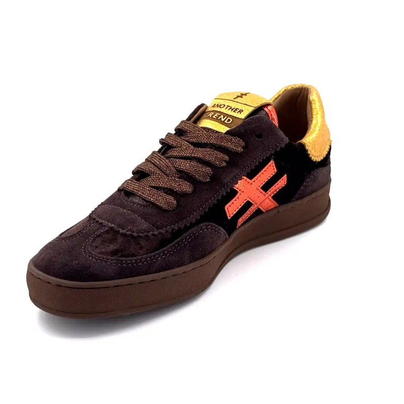 Another Trend A0328103 Zamsz Tekstylny Brązowy Ivoire Chaussures