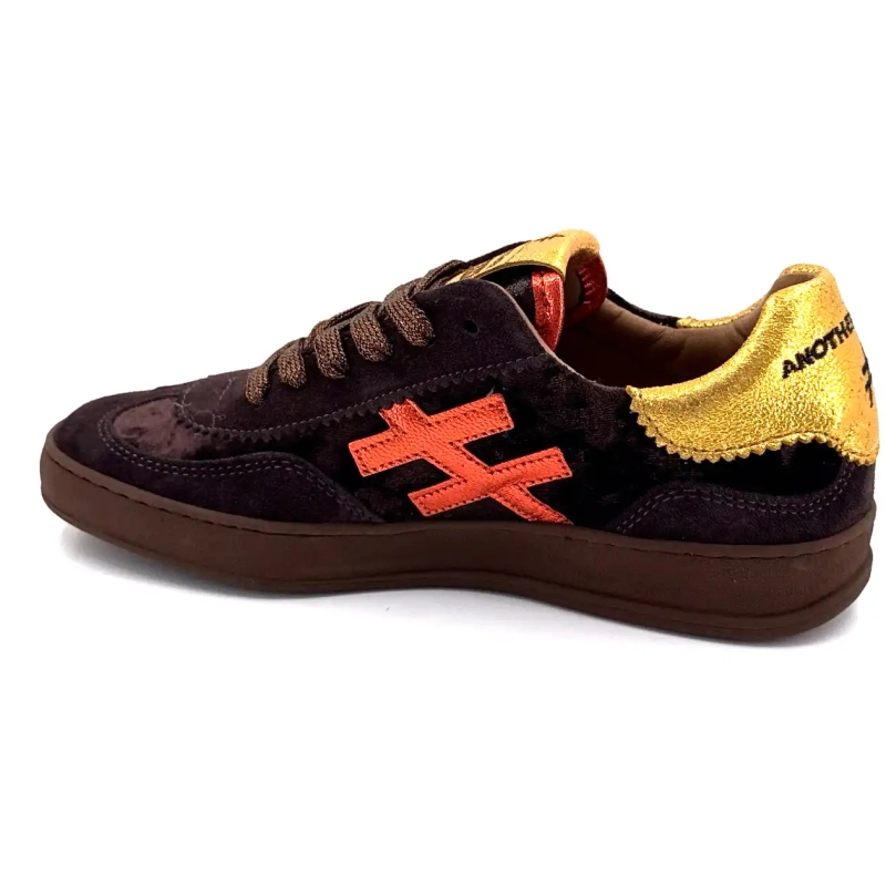 Another Trend A0328103 Semsket skinn tekstil brun Ivoire Chaussures