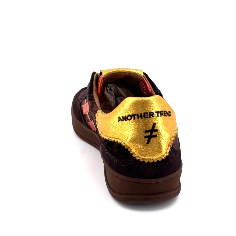 Another Trend A0328103 Suède Textiel Bruin Ivoire Chaussures