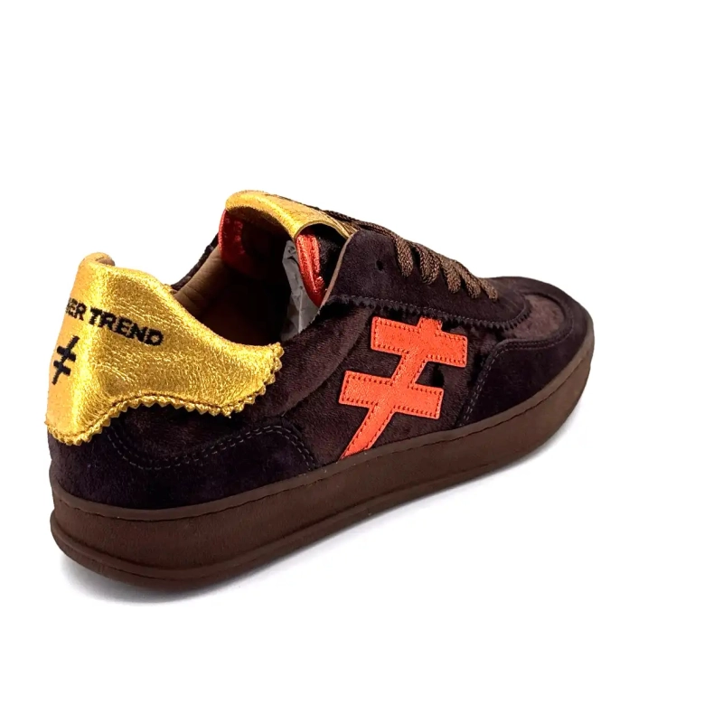 Another Trend A0328103 Zamsz Tekstylny Brązowy Ivoire Chaussures