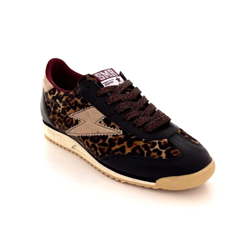 Semerdjian Joyce C475 Pelle Marrone Oro Léo Ivoire Chaussures