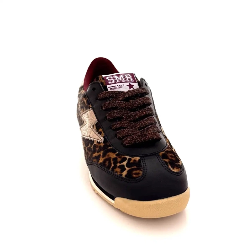 Semerdjian Joyce C475 Cuir Marron Or Léo Ivoire Chaussures