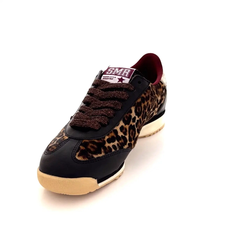 Semerdjian Joyce C475 Cuir Marron Or Léo Ivoire Chaussures