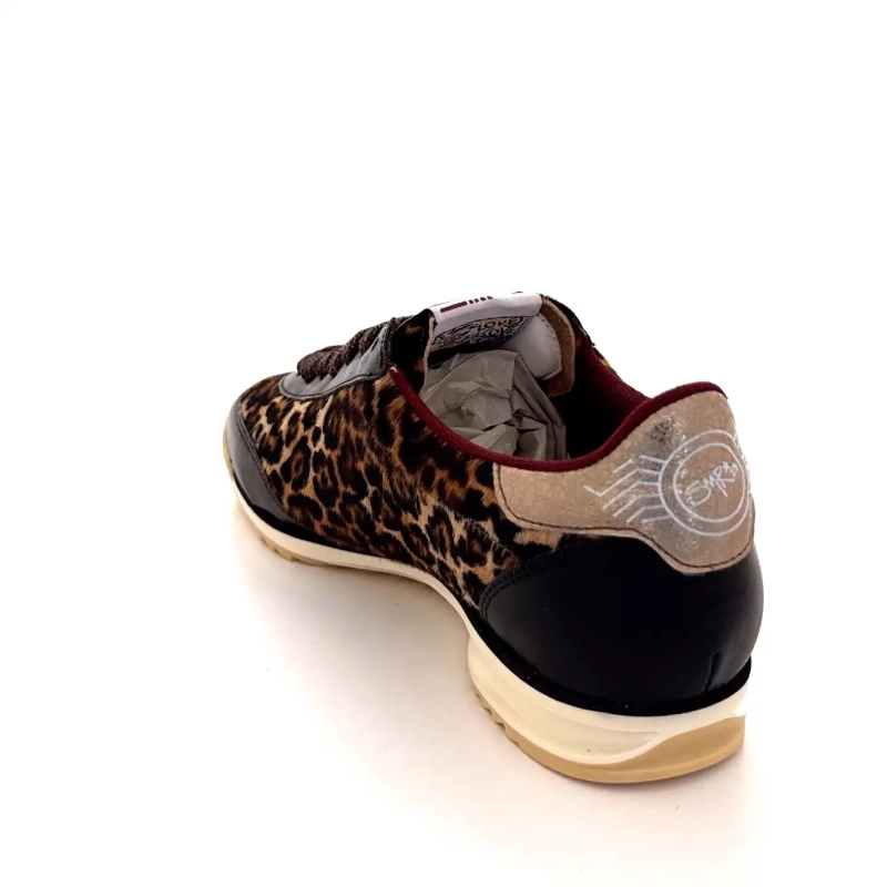 Semerdjian Joyce C475 Couro Marrom Dourado Léo Ivoire Chaussures