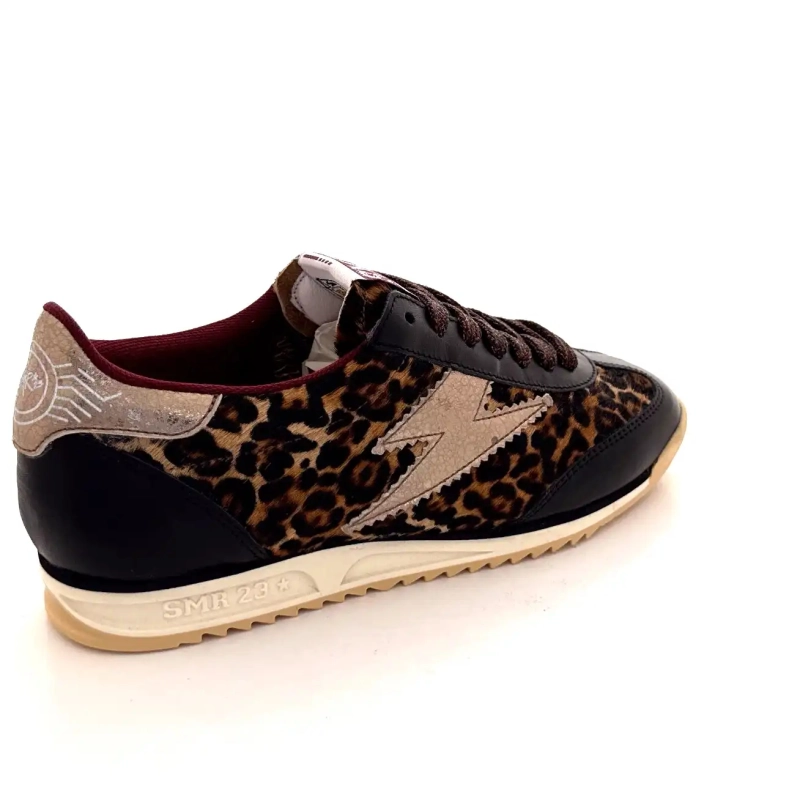 Semerdjian Joyce C475 Cuir Marron Or Léo Ivoire Chaussures