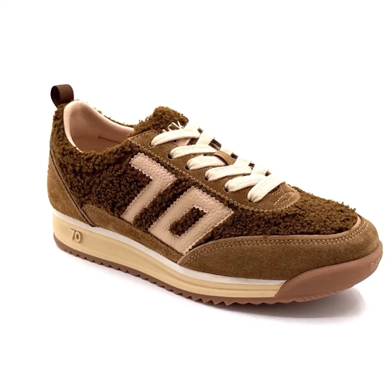 Back70 108009 Camurça Têxtil Marrom Ivoire Chaussures