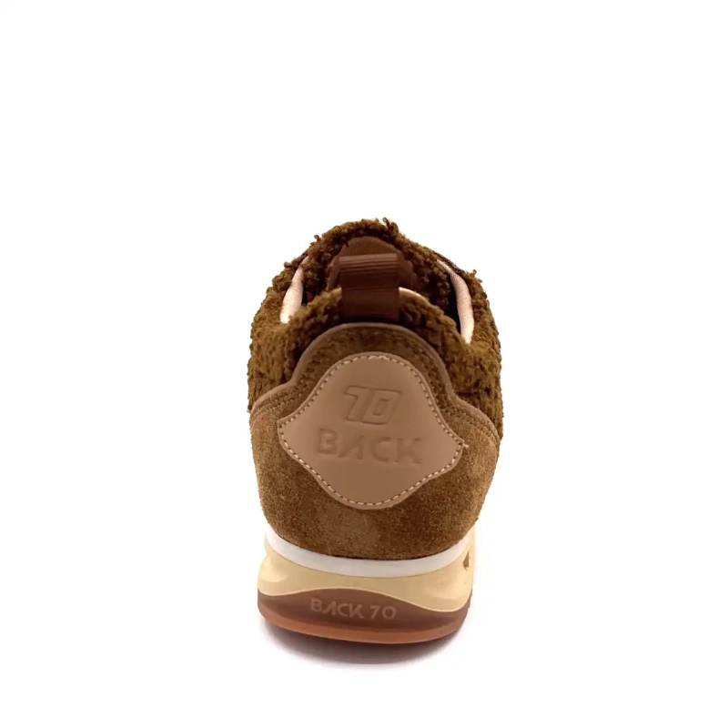 Back70 108009 Zamsz Tekstylny Brązowy Ivoire Chaussures
