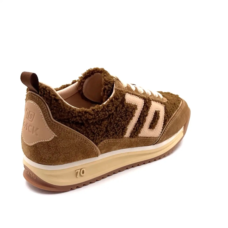 Back70 108009 Camurça Têxtil Marrom Ivoire Chaussures