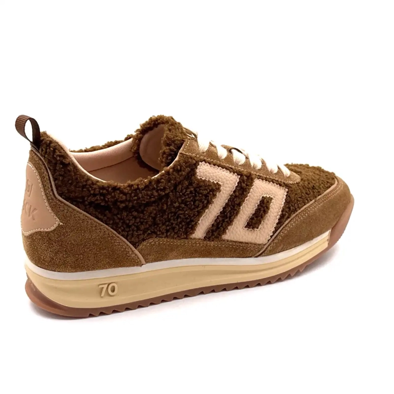 Back70 108009 Wildleder Textil Braun Ivoire Chaussures
