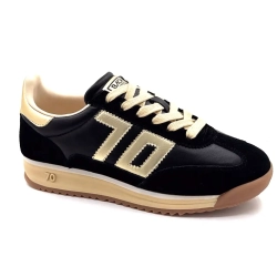 Back70 108009 Daim Textile Marron Ivoire Chaussures