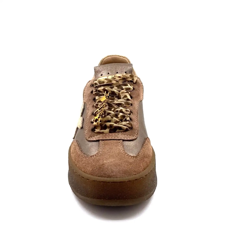 Méliné 525 M-Sbt Cuir Bronze Taupe Ivoire Chaussures