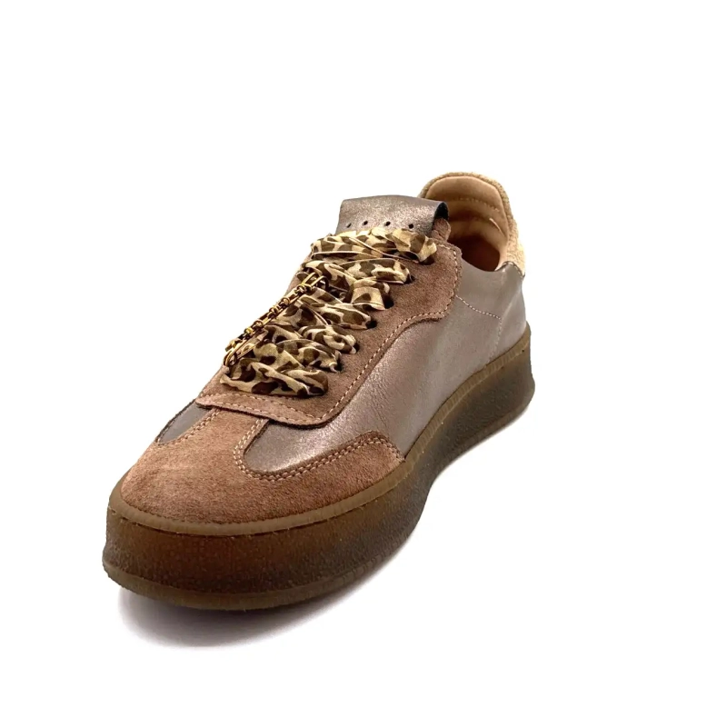 Méliné 525 M-Sbt Cuir Bronze Taupe Ivoire Chaussures