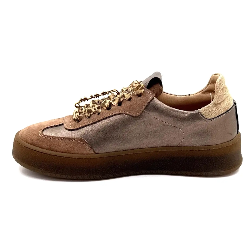 Méliné 525 M-Sbt Cuir Bronze Taupe Ivoire Chaussures