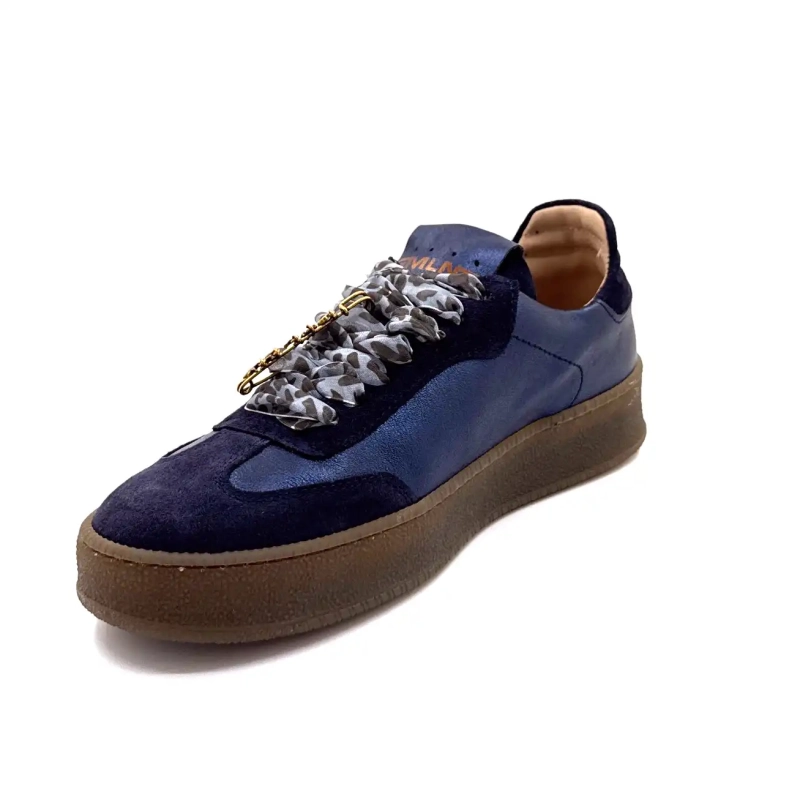 Méliné 525 M-Sbt Δέρμα & Σουέτ σε μπλε σκούρο χρώμα Ivoire Chaussures