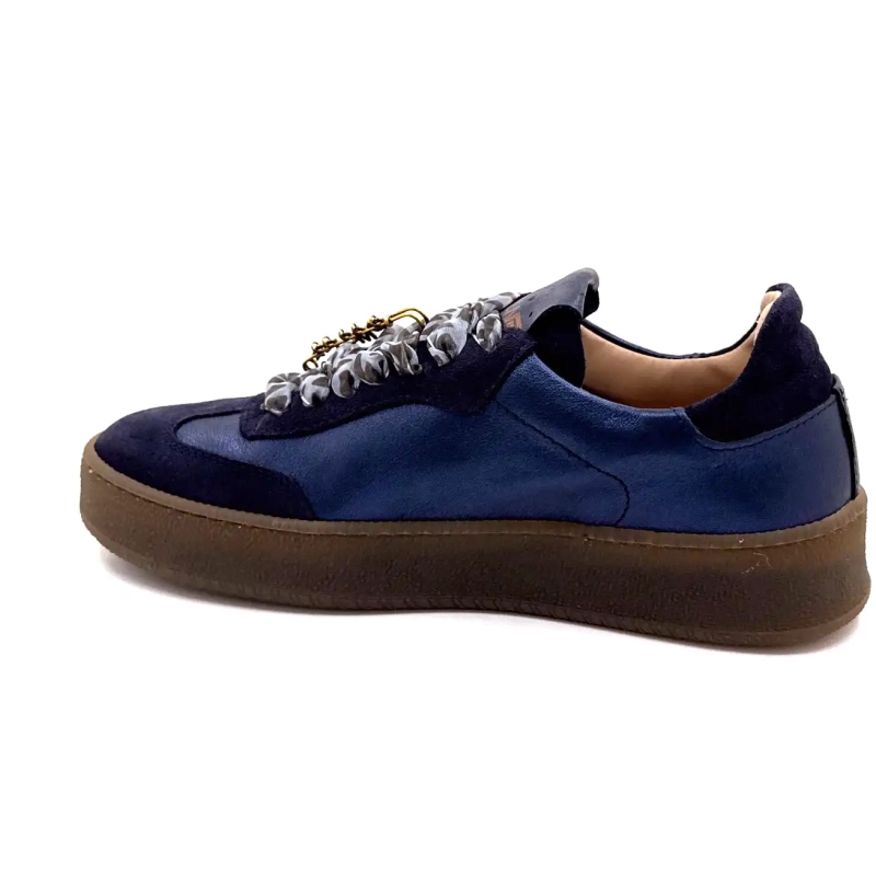 Méliné 525 M-Sbt Læder & Ruskind Marineblå Ivoire Chaussures