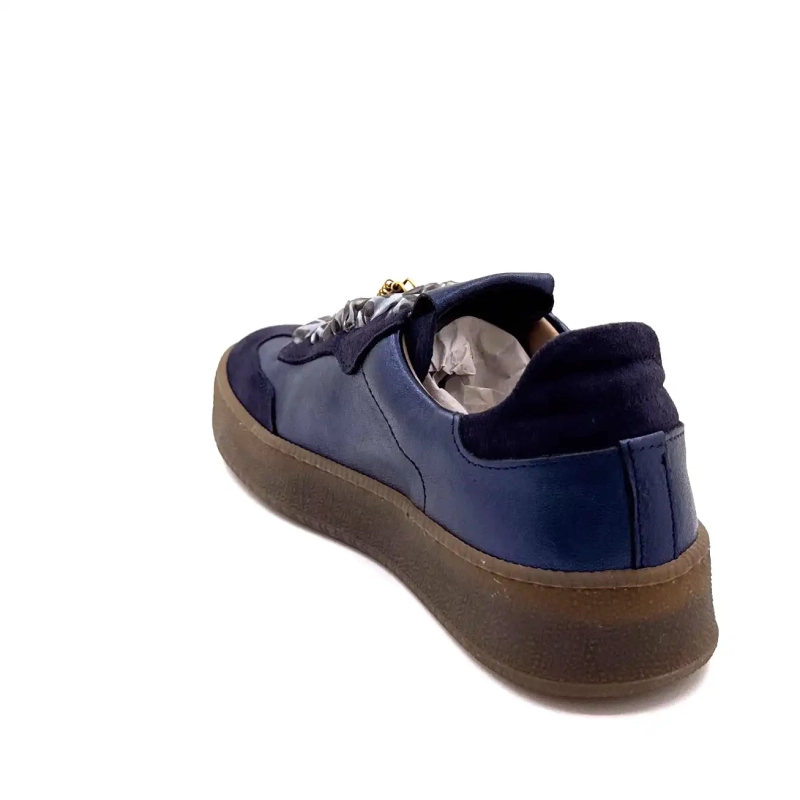 Méliné 525 M-Sbt Läder & Mocka Marinblå Ivoire Chaussures