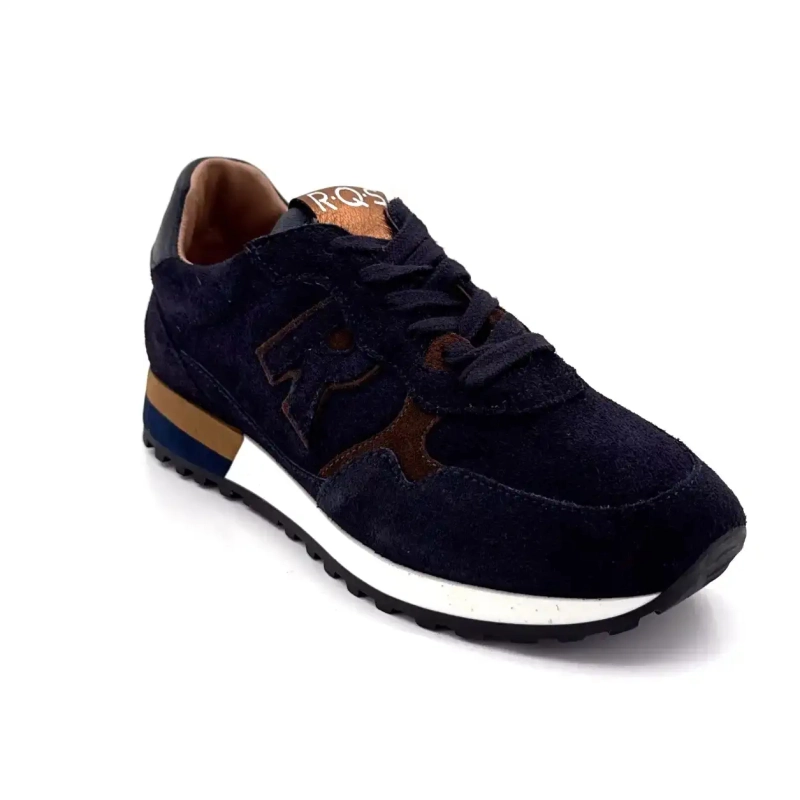 Reqins Mania velúr sötétkék Ivoire Chaussures