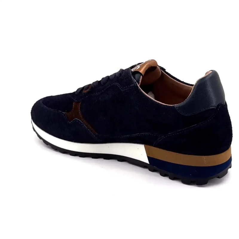 Reqins Mania Daim Marine Ivoire Chaussures