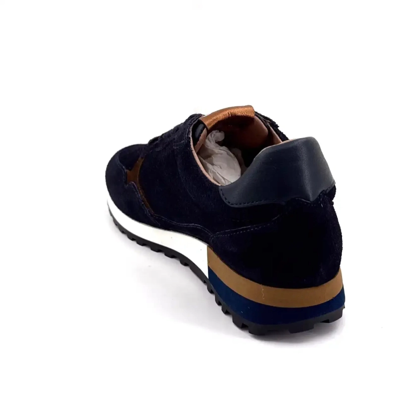 Reqins Mania Ruskind Marineblå Ivoire Chaussures