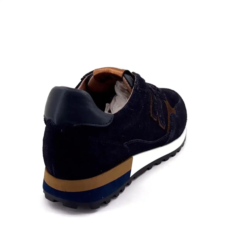 Reqins Mania Ruskind Marineblå Ivoire Chaussures