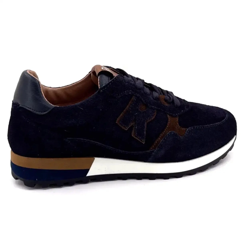 Reqins Mania Daim Marine Ivoire Chaussures