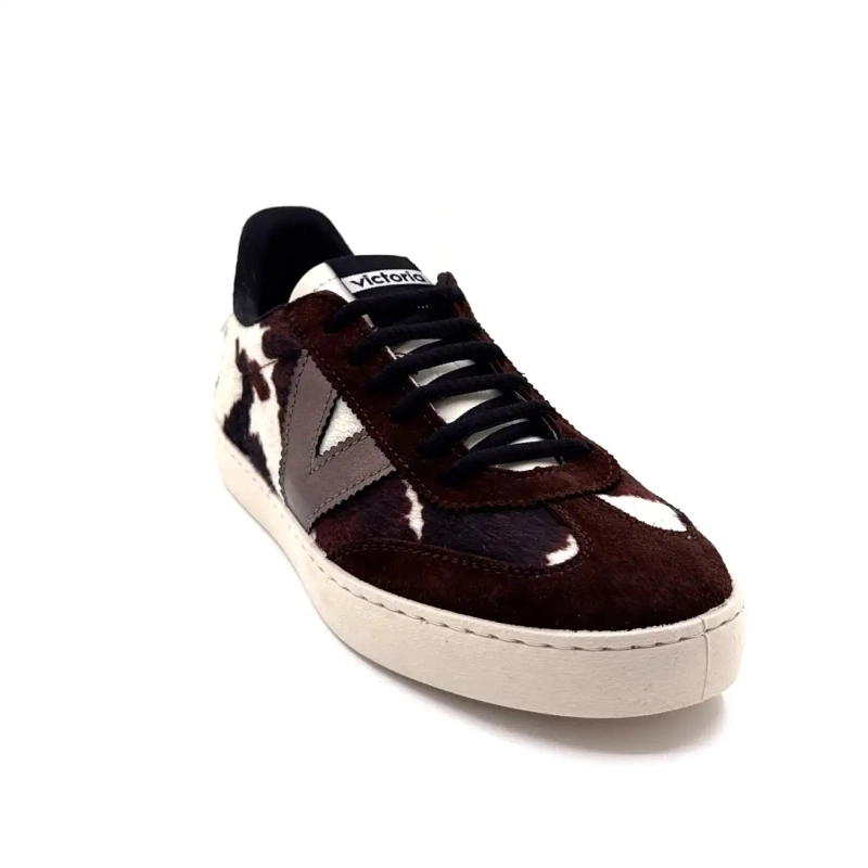 Victoria 1126224 Barna velúr tehénmintás Ivoire Chaussures