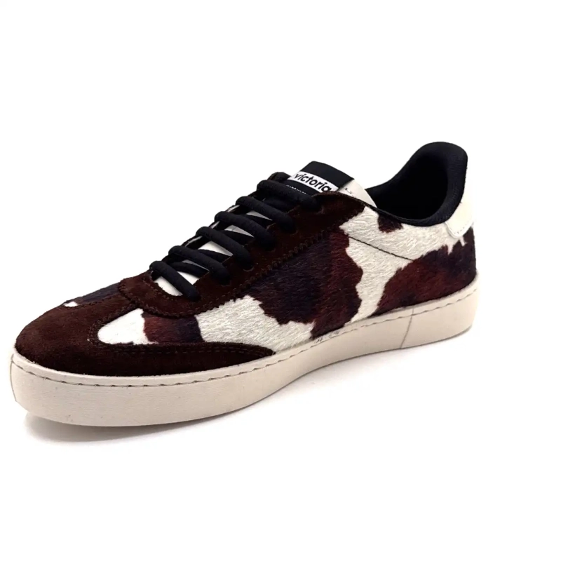 Victoria 1126224 Brunt semsket skinn med kutrykk Ivoire Chaussures