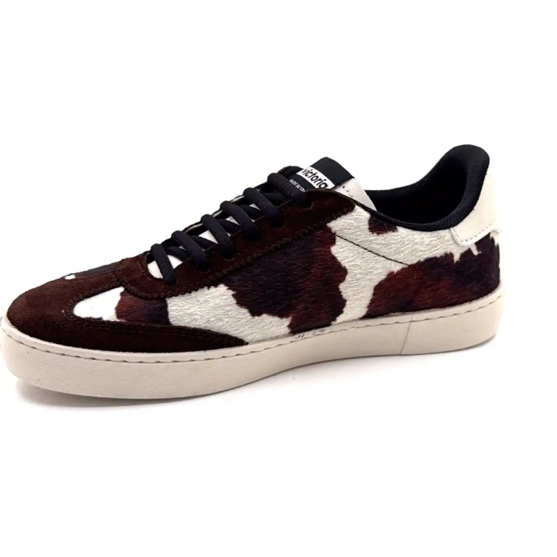 Victoria 1126224 Καφέ σουέτ με μοτίβο αγελάδας Ivoire Chaussures