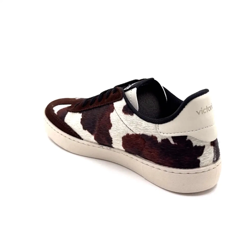 Victoria 1126224 Camurça Marrom Estampa de Vaca Ivoire Chaussures