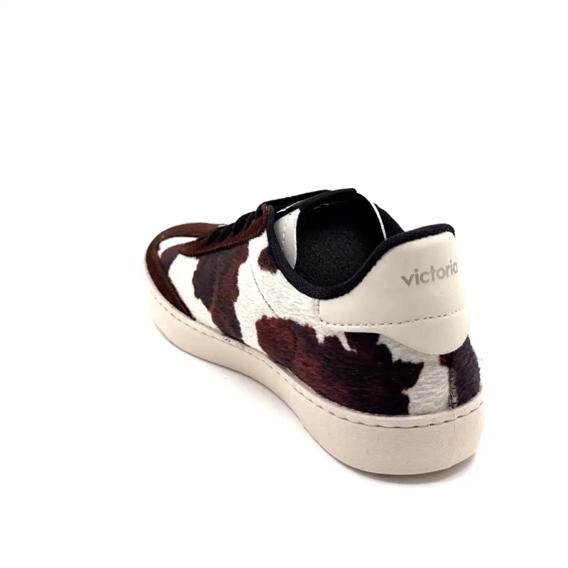 Victoria 1126224 Pelle scamosciata marrone stampa mucca Ivoire Chaussures