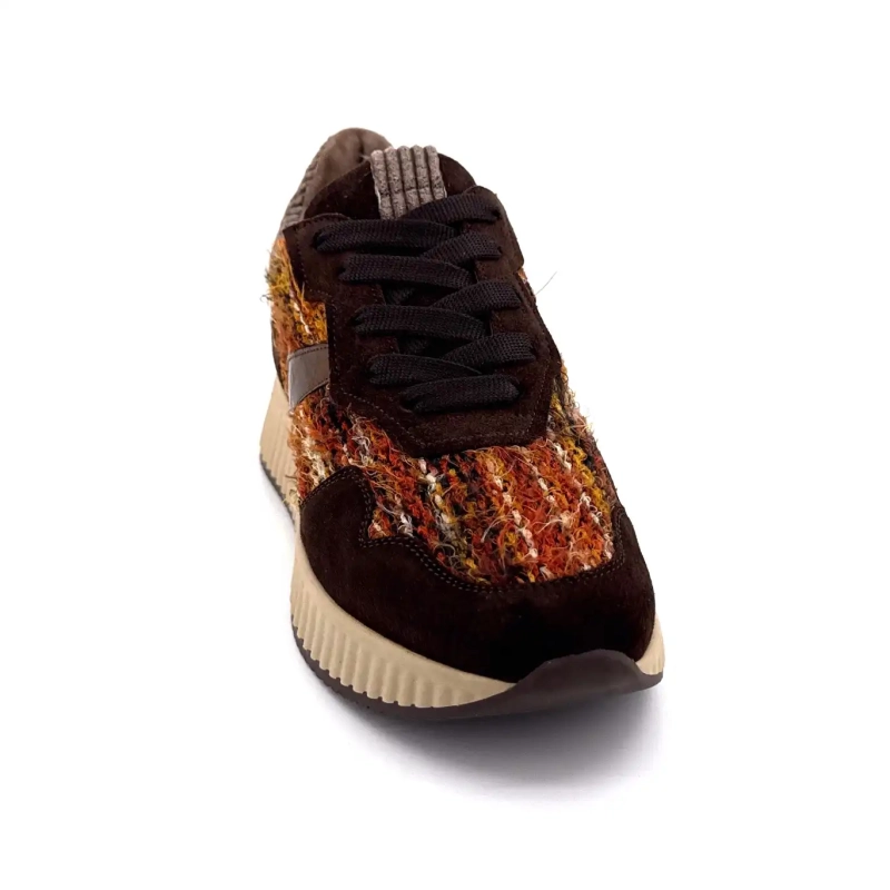 Softwaves 8.95.20 Zamsz Tekstylny Brązowy Pomarańczowy Ivoire Chaussures