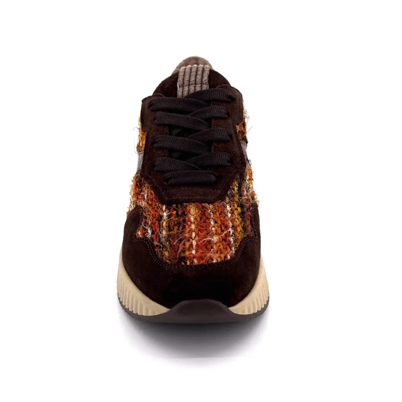 Softwaves 8.95.20 Zamsz Tekstylny Brązowy Pomarańczowy Ivoire Chaussures