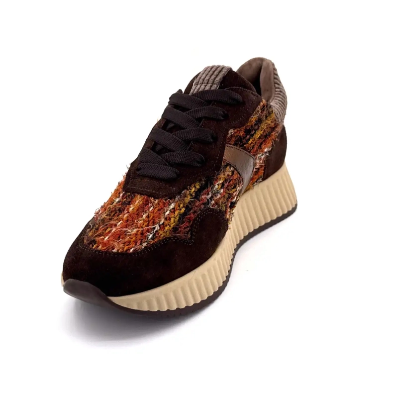 Softwaves 8.95.20 Ruskind Tekstil Brun Orange Ivoire Chaussures