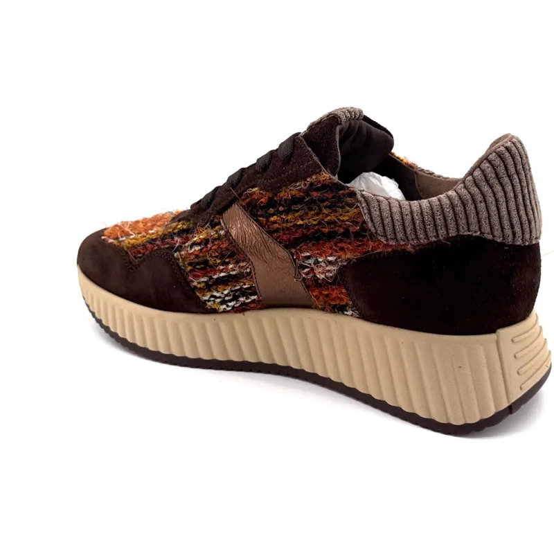 Softwaves 8.95.20 Suede Textile Καφέ Πορτοκαλί Ivoire Chaussures