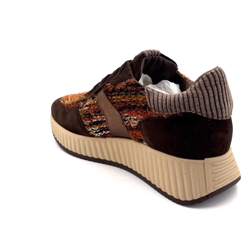 Softwaves 8.95.20 Velúr textil barna narancs Ivoire Chaussures