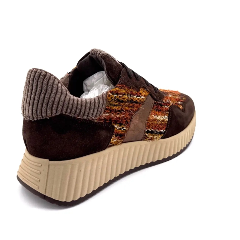 Softwaves 8.95.20 Tessuto scamosciato Marrone Arancione Ivoire Chaussures