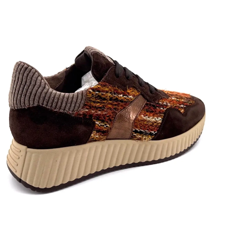 Softwaves 8.95.20 Velúr textil barna narancs Ivoire Chaussures