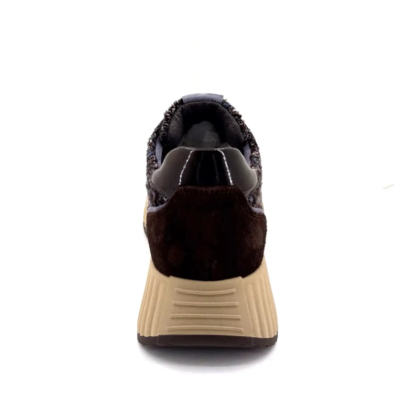 Softwaves 8.95.21 Cuir Marron Textile Marron Bleu Ivoire Chaussures