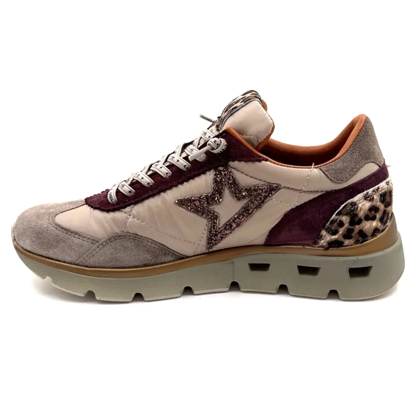 Cetti 1259 Sra XL Mocka Taupe Bordeaux & Leo Ivoire Chaussures