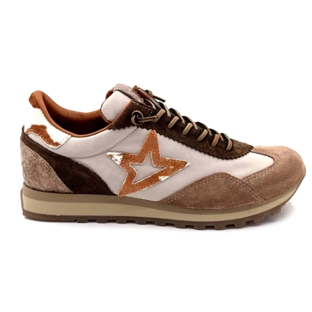 Cetti 1259 Sra Tekstil Beige Ruskind Taupe & Brun Ivoire Chaussures