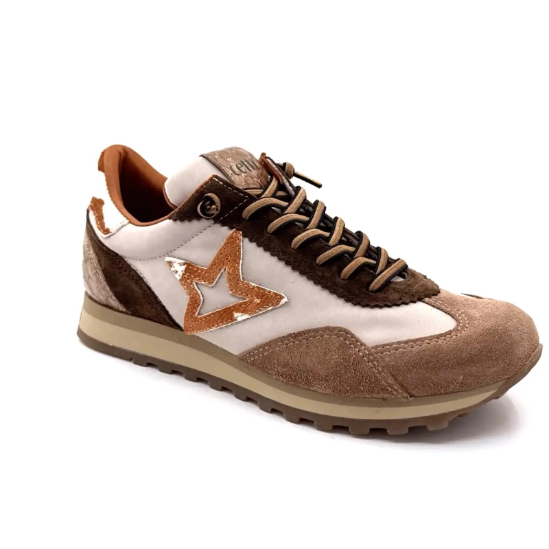Cetti 1259 Sra Textile Beige Suede Taupe & Brown Ivoire Chaussures