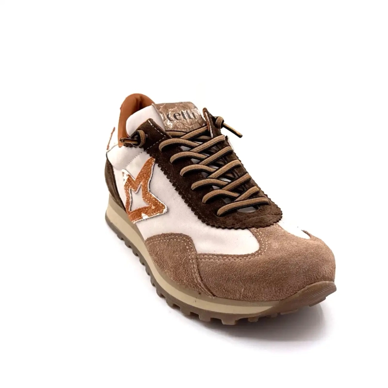 Cetti 1259 Sra Textil Beige Wildleder Taupe & Braun Ivoire Chaussures