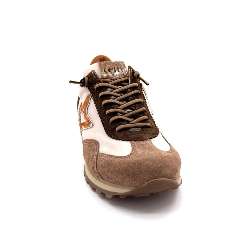 Cetti 1259 Sra Tekstil Beige Semsket Taupe & Brun Ivoire Chaussures