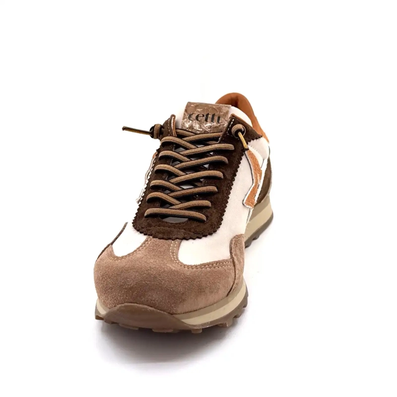 Cetti 1259 Sra Textile Bege Camurça Taupe e Marrom Ivoire Chaussures
